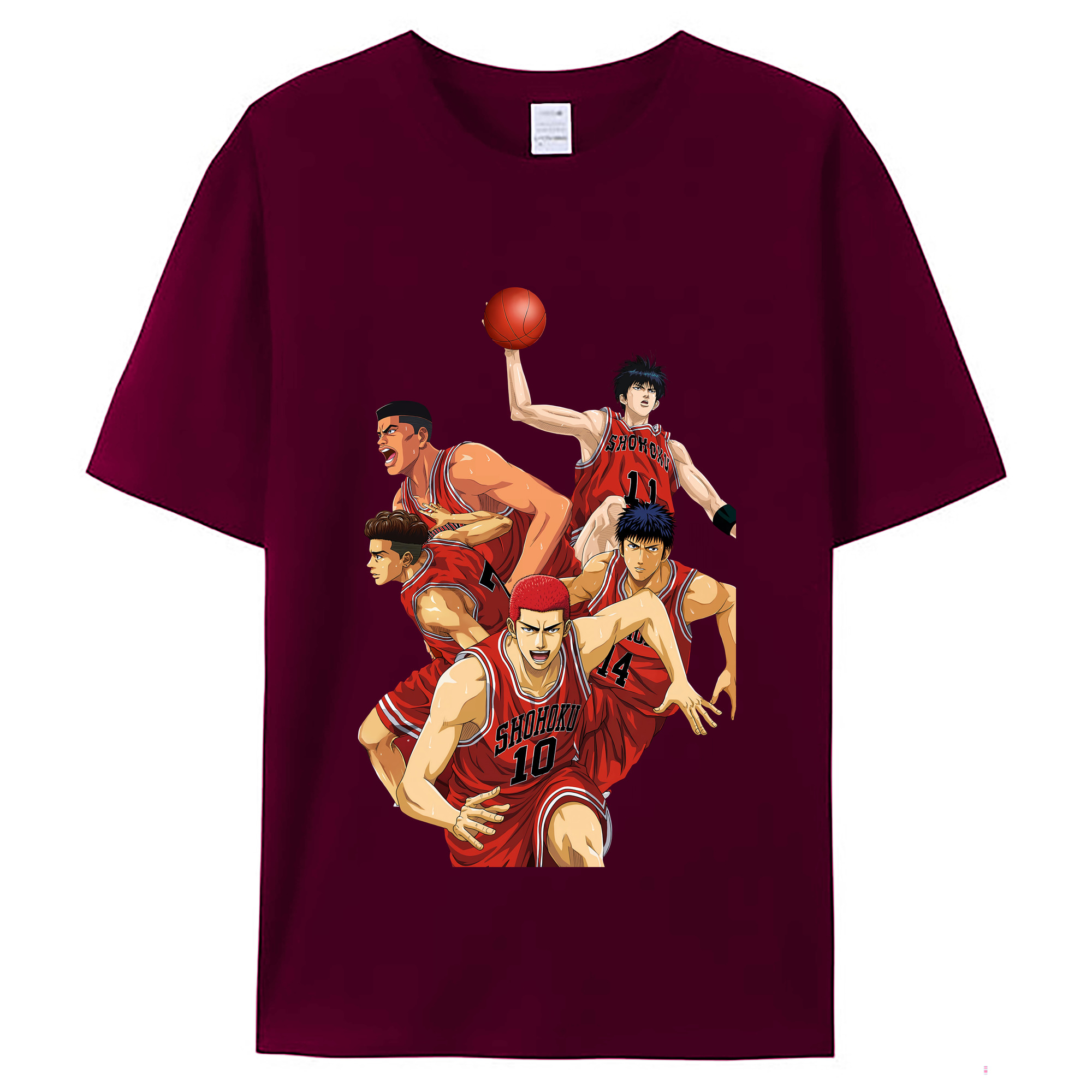 （画像用） SLAM DUNK／スラムダンク レディースカジュアルプリントTシャツ（綿100％）